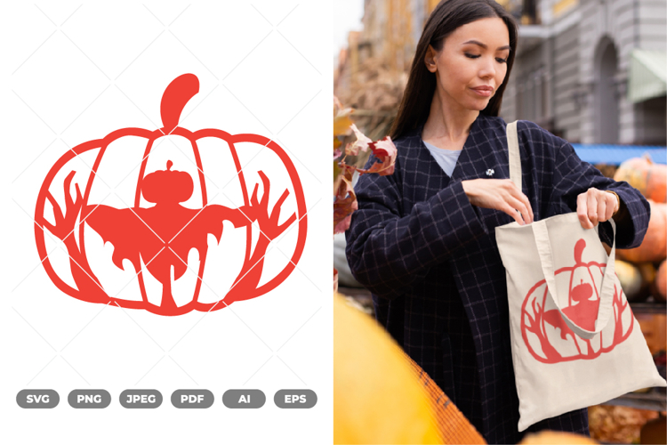 Halloween Pumpkin Cut file SVG & Clipart