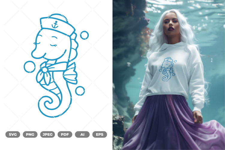 Seahorse SVG   Clipart
