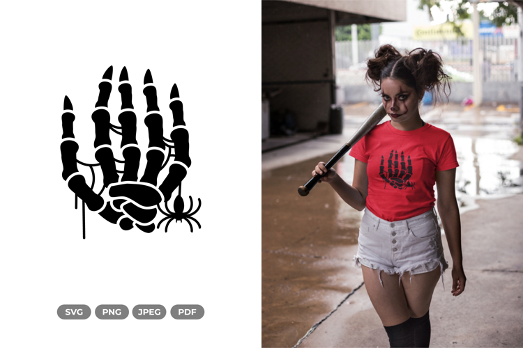 Skeleton Hand SVG & Clipart - Halloween SVG