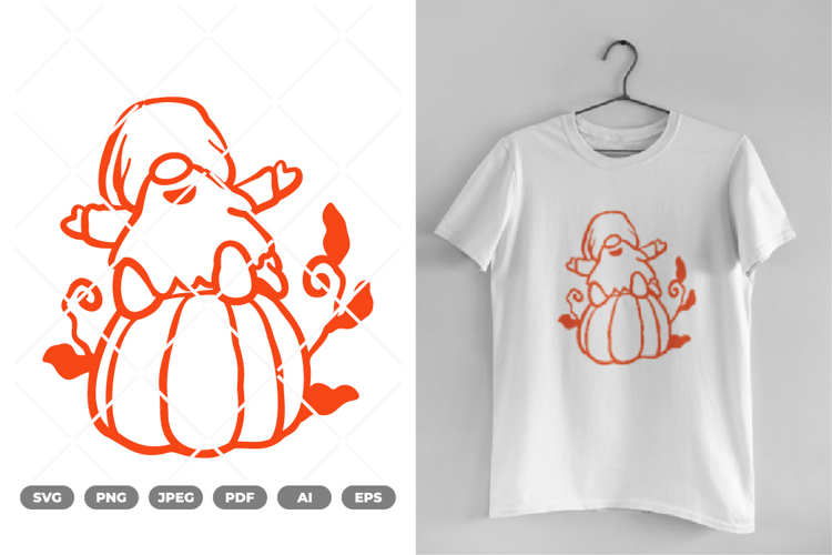 Fall Gnome SVG   Clipart