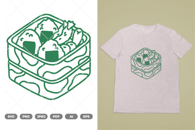 Bento Box SVG   Clipart