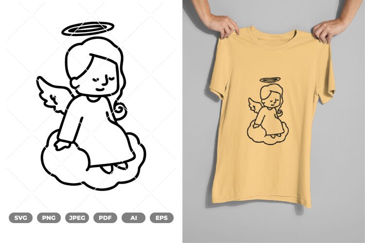 Angel SVG & Clipart example image 1