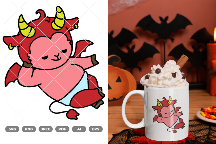 Little Demon Colored SVG & Clipart