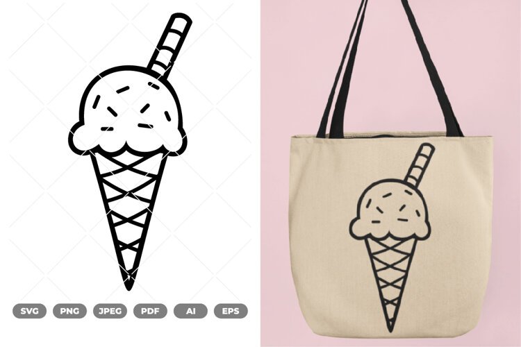 Ice Cream SVG & Clipart example image 1