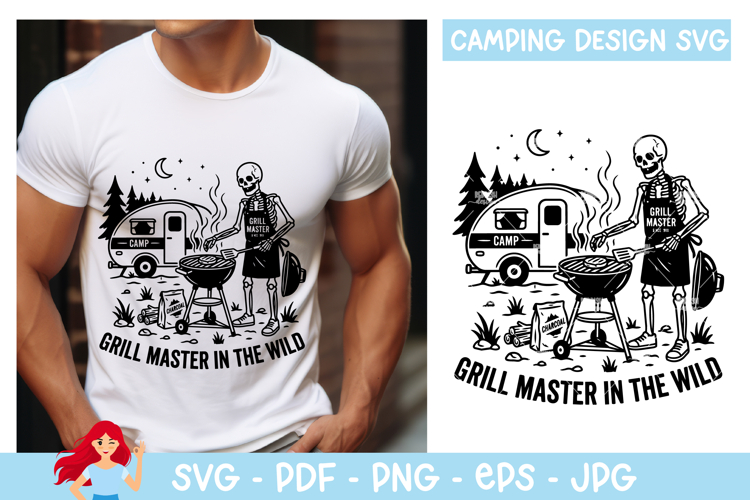 Grill master in the wild SVG, Camp SVG
