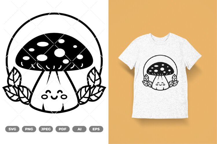 Mushroom SVG & Clipart example image 1