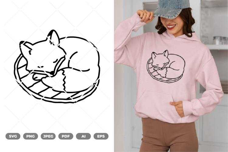 Sleeping Fox SVG & Clipart lipart