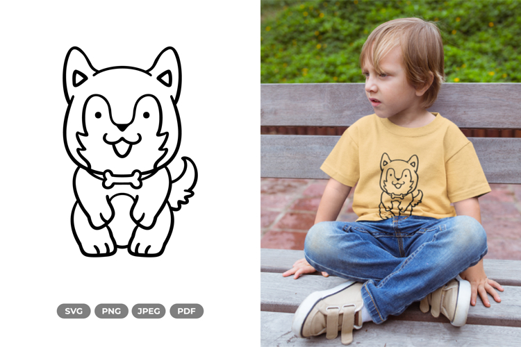 Kawaii Puppy SVG & Clipart - Pet Clipart