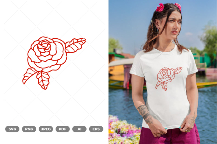 Rose Flower Clipart Image 21