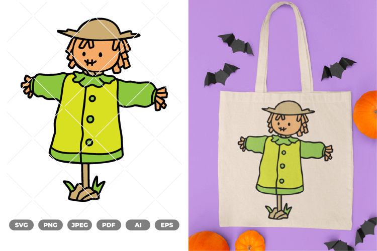 Scarecrow Colored SVG & Clipart