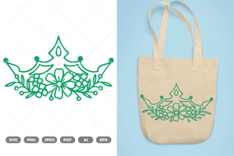 Floral Crown SVG & Clipart