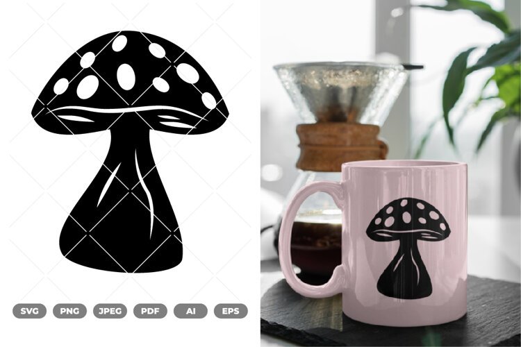 Mushroom SVG & Clipart example image 1