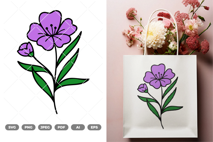 Flower Colored SVG & Clipart