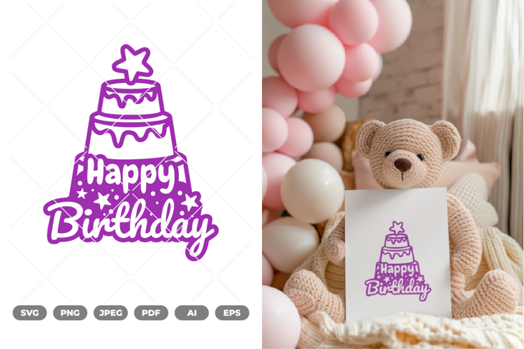 Happy Birthday SVG & Clipart