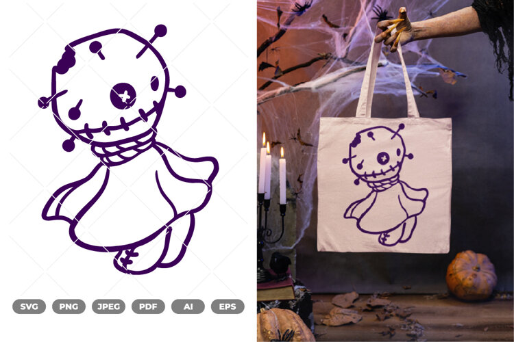 Voodoo Doll SVG & Clipart example image 1