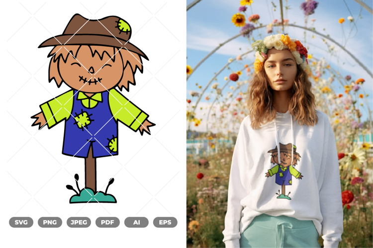 Scarecrow Colored SVG & Clipart