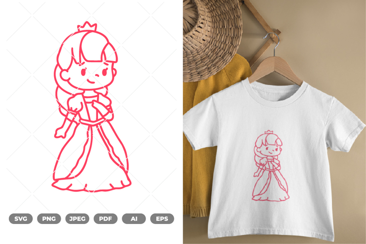 Chibi Princess SVG & Clipart