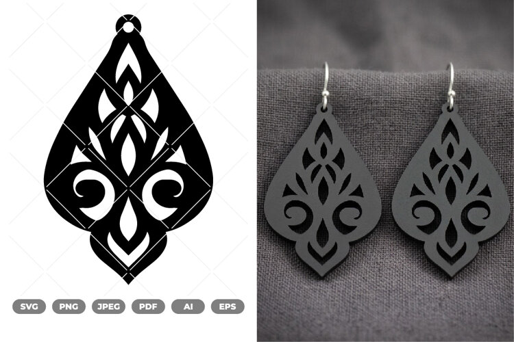Earring SVG & Clipart example image 1