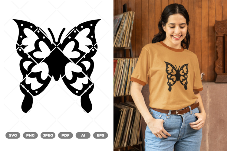 Butterfly SVG & Clipart example image 1