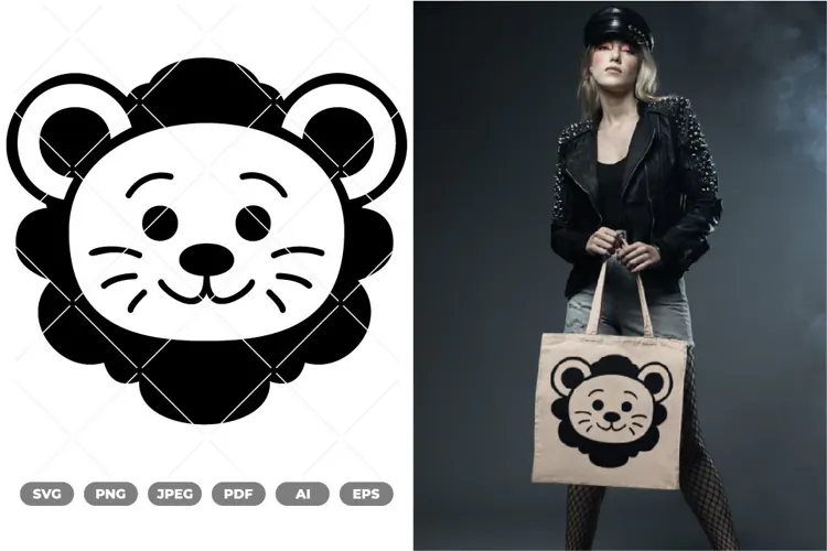 Cute Lion SVG & Clipart