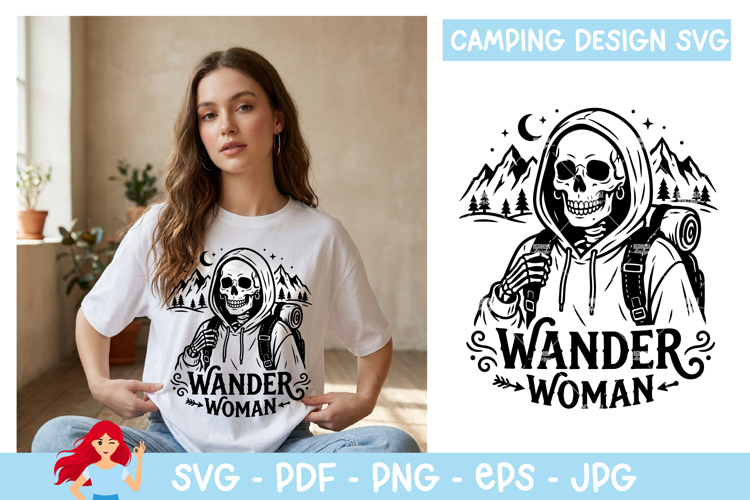 Wander woman SVG, Camp SVG