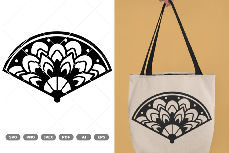 Fan Mandala SVG & Clipart