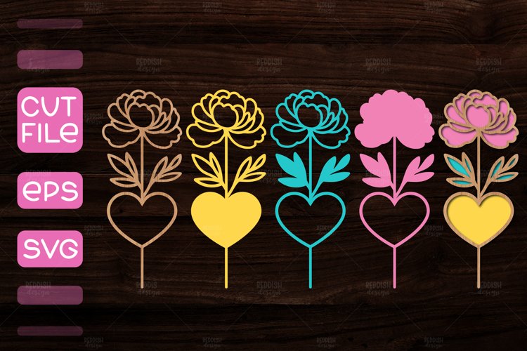 Peony Svg Image 6