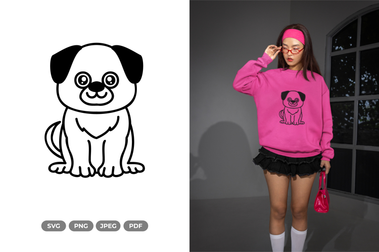 Kawaii Dog SVG & Clipart - Pet Clipart