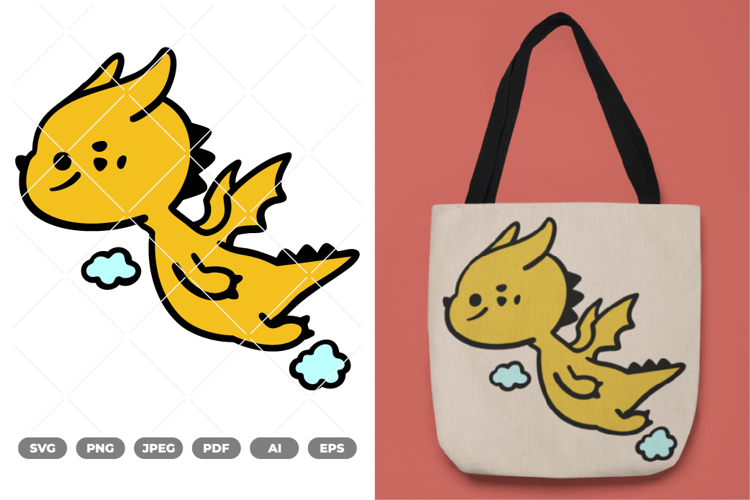Cute Dragon Clipart Image 2