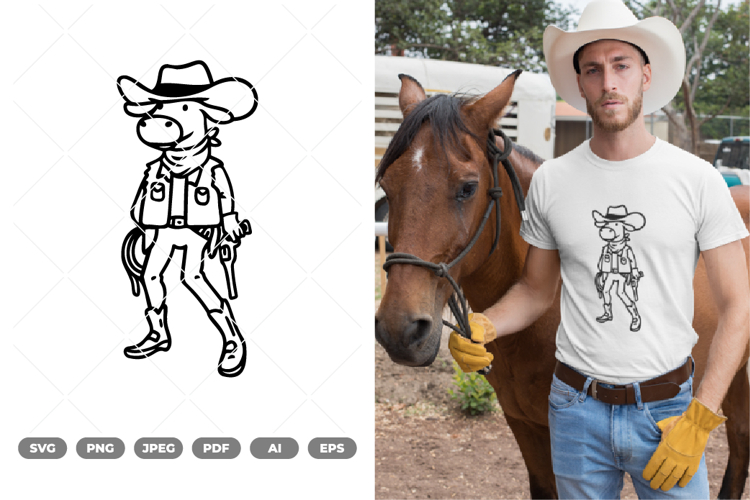 Cowgirl Clipart Image 2