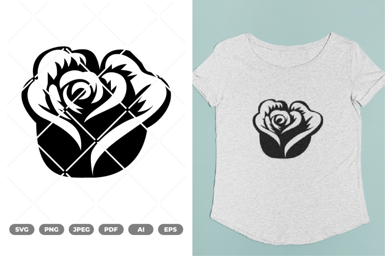 Rose SVG & Clipart example image 1