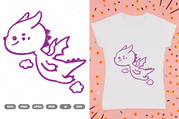 Cute Dragon Clipart Image 22