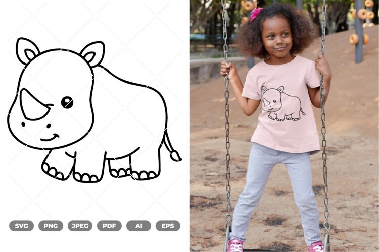 Cute Safari Animals SVG & Clipart example image 1