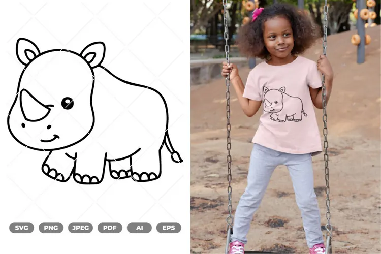 Cute Safari Animals SVG & Clipart
