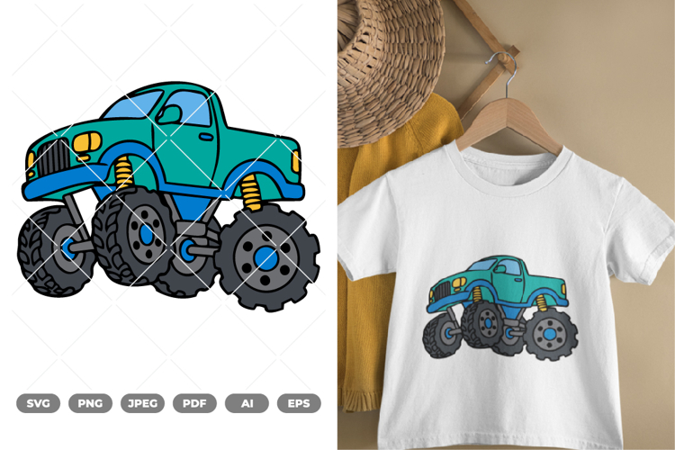 Monster Truck Clipart Image 11