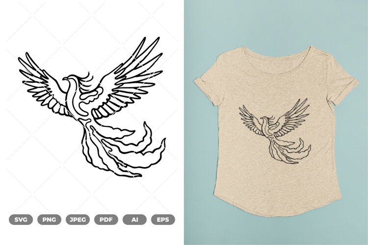 Flying Bird SVG & Clipart example image 1