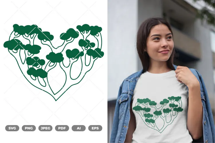 Tree Heart SVG & Clipart