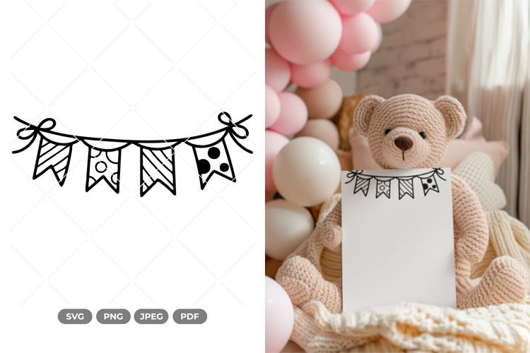 Garlands Doodle SVG & Clipart