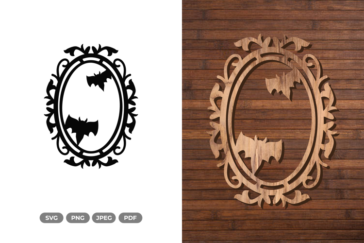 Halloween Frame SVG & Clipart - Cut Files