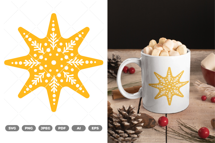 Christmas Star SVG & Clipart