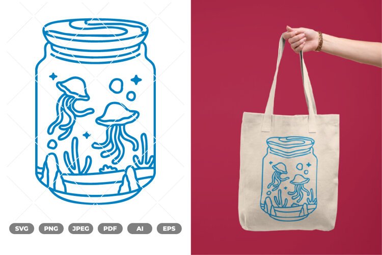 Magical Jar SVG & Clipart example image 1