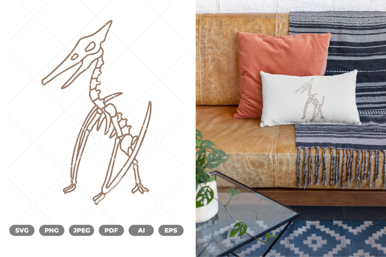 Dinosaur Skeleton SVG & Clipart