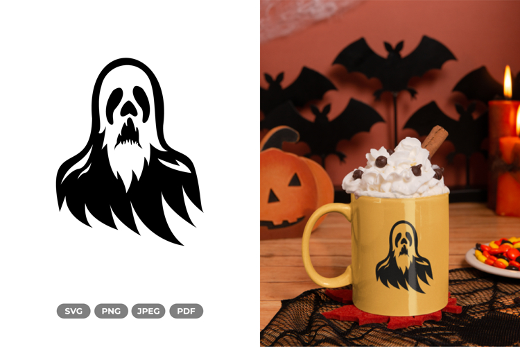 Ghost SVG & Clipart - Halloween Cut File