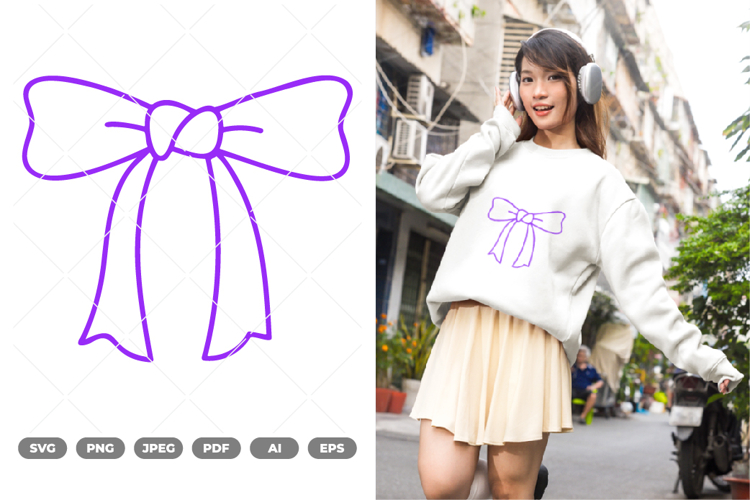Cute Bow SVG   Clipart