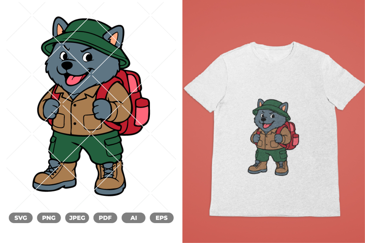Cool Dog Colored SVG & Clipart