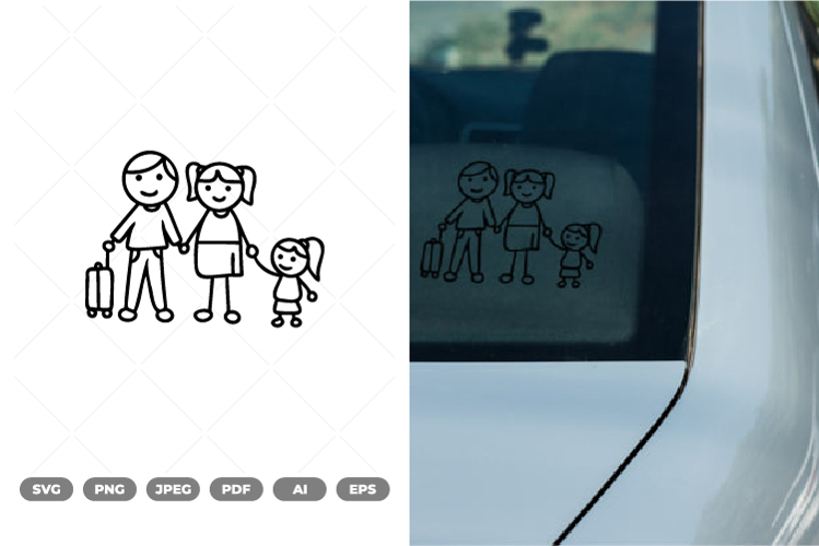  Stick Figure Family Clipart Image 3