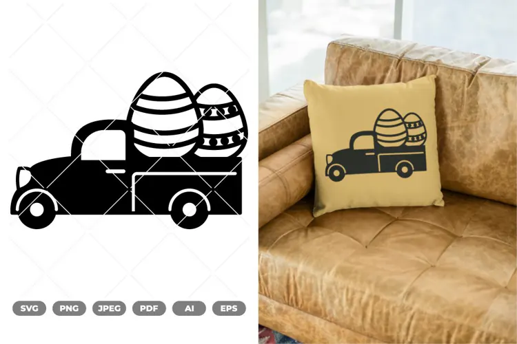 Easter Truck SVG & Clipart