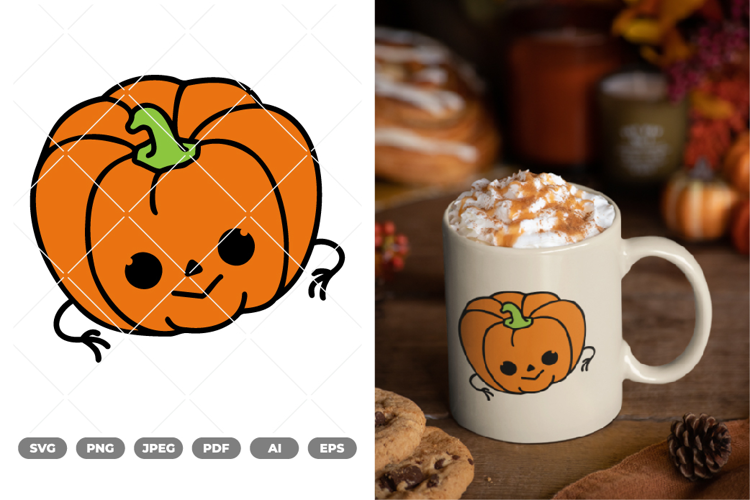 Cute Pumpkin Colored SVG & Clipart