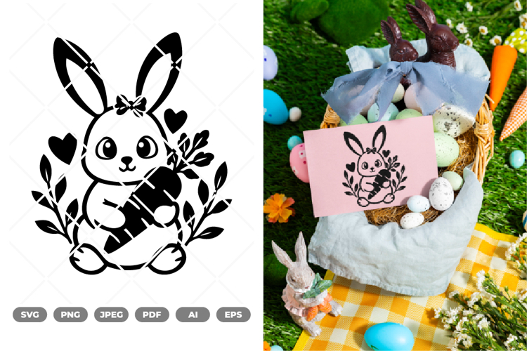 Cute Bunny Svg Image 24