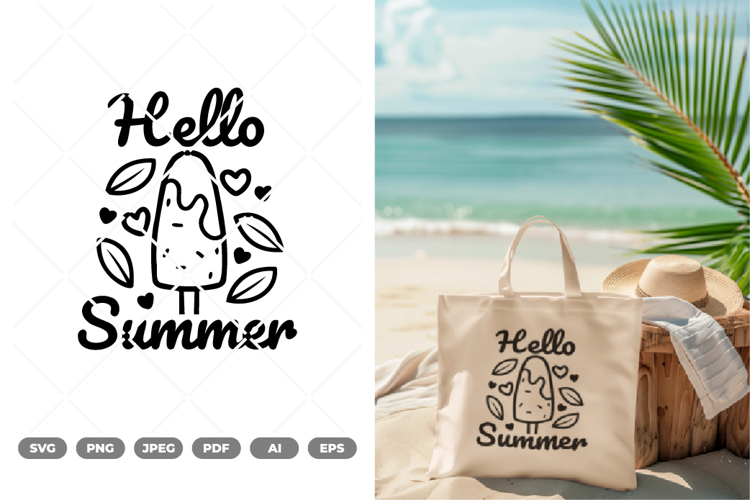 Hello Summer SVG & Clipart